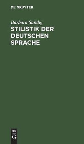 Cover image for Stilistik der deutschen Sprache