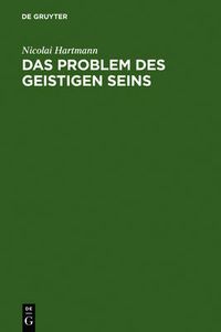 Cover image for Das Problem des geistigen Seins