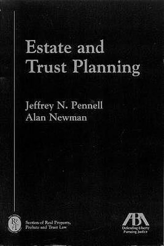 Cover image for Estate and Trust Planning