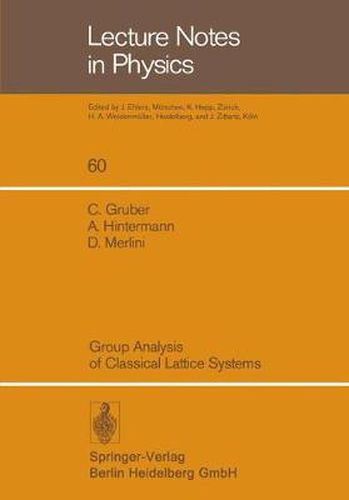 Cover image for Group Analysis of Classical Lattice Systems