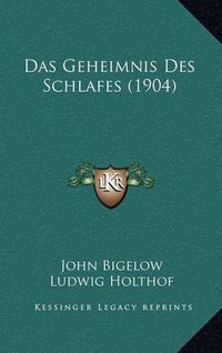 Cover image for Das Geheimnis Des Schlafes (1904)