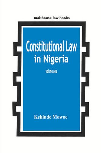 Cover image for Constitutional Law in Nigeria