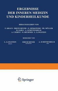 Cover image for Ergebnisse der Inneren Medizin und Kinderheilkunde: Achtundzwanzigster Band