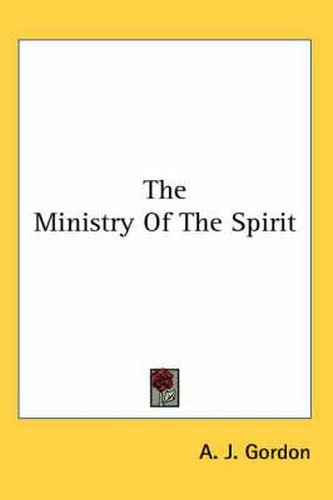 Cover image for The Ministry Of The Spirit