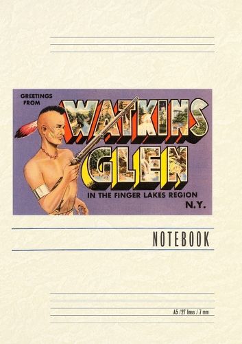 Cover image for Vintage Lined Notebook Greetings from Watkins Glen, New York