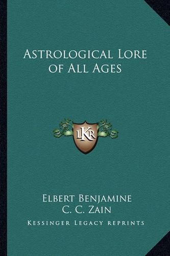 Cover image for Astrological Lore of All Ages