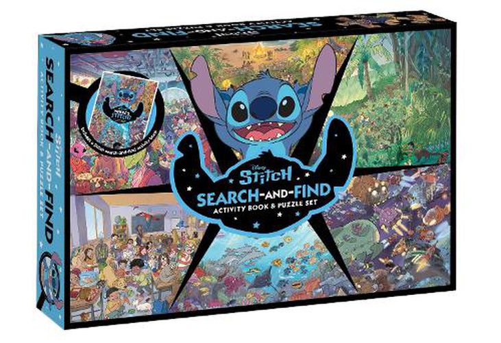 Cover image for Stitch: Search-and-Find Activity Book and Puzzle Set (Disney 200 Pieces)