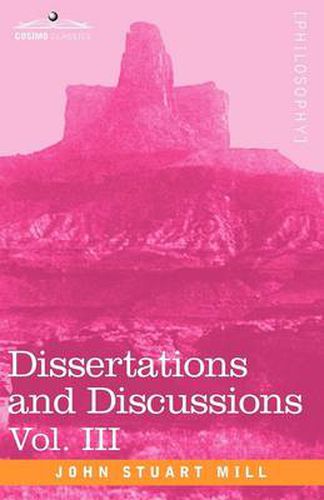 Cover image for Dissertations and Discussions, Vol. III