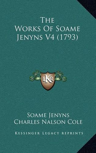 Cover image for The Works of Soame Jenyns V4 (1793)