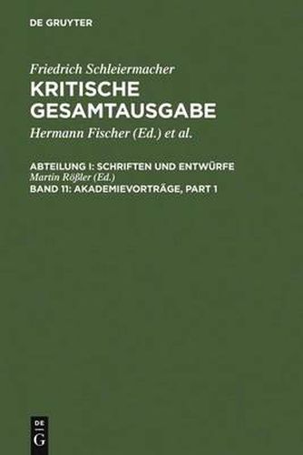 Cover image for Akademievortrage