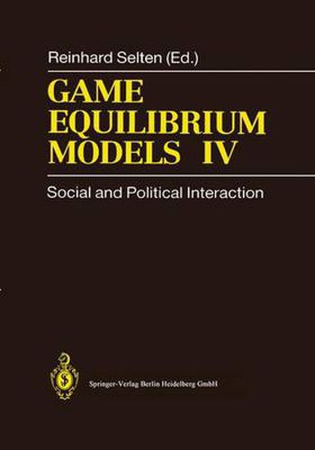 Game Equilibrium Models IV: Social and Political Interaction