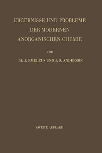 Cover image for Ergebnisse Und Probleme Der Modernen Anorganischen Chemie