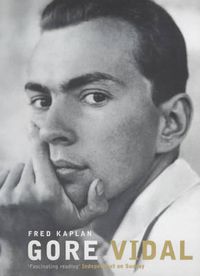 Cover image for Gore Vidal