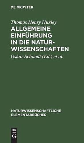 Allgemeine Einfuhrung in die Naturwissenschaften