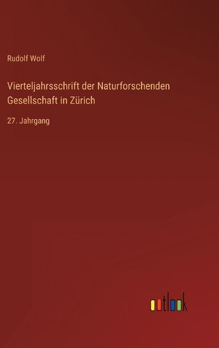 Cover image for Vierteljahrsschrift der Naturforschenden Gesellschaft in Zuerich