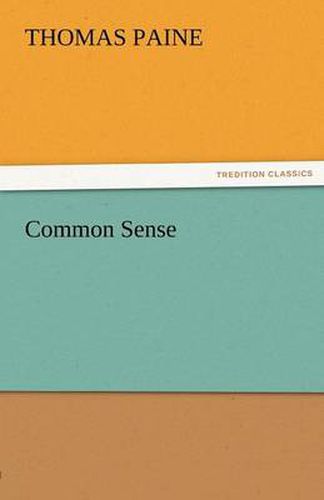 Cover image for Common Sense