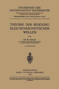 Cover image for Theorie Der Beugung Elektromagnetischer Wellen