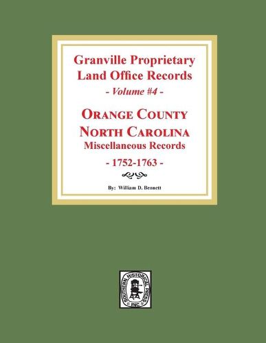 Granville Proprietary Land Office Records