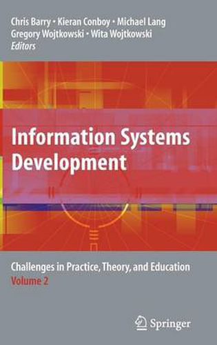 Cover image for Information Systems Development: Challenges in Practice, Theory, and Education Volume 2