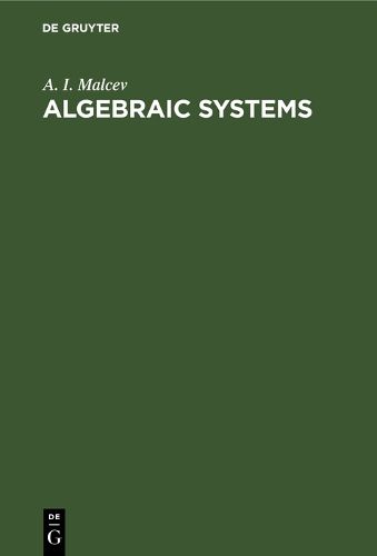 Cover image for Algebraic Systems
