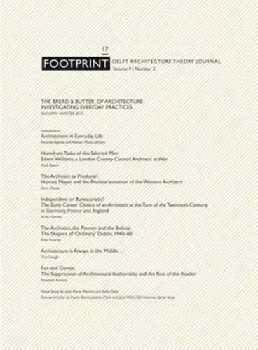 Cover image for Footprint 17 Vol 9/2 - The Bread & Butter of Architecture