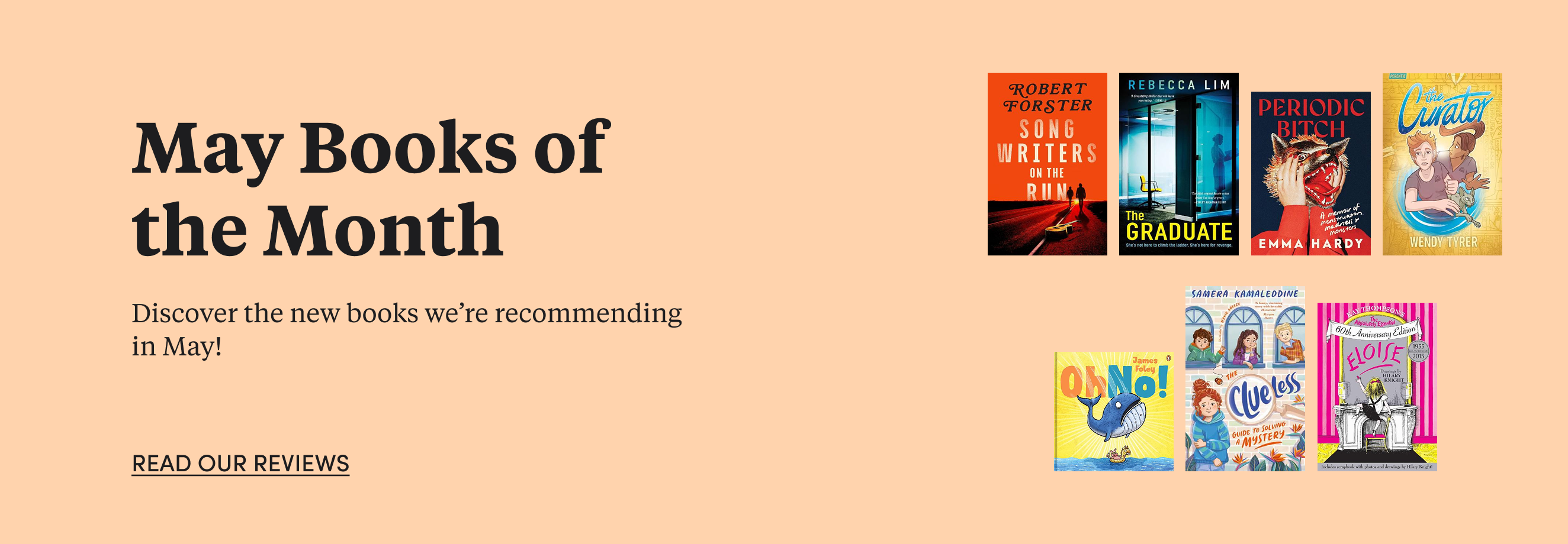 Discover our books of the month for May!
