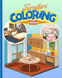 Cover image for Furniture Coloring Book For Kids