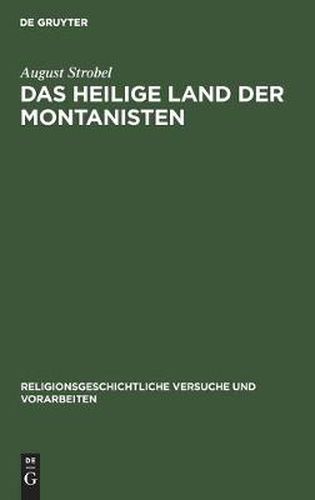 Cover image for Das heilige Land der Montanisten