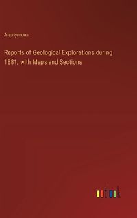 Cover image for Reports of Geological Explorations during 1881, with Maps and Sections