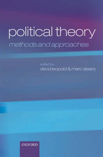 Cover image for Political Theory: Methods and Approaches