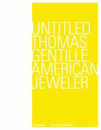 Cover image for Untitled. Thomas Gentille. American Jeweler.