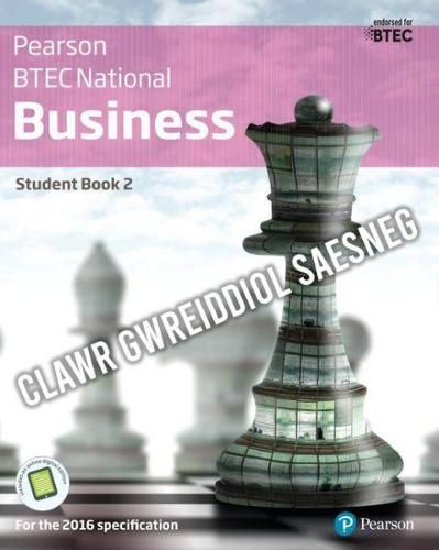 Cover image for BTEC Cenedlaethol Busnes: Llyfr Myfyrwyr 2