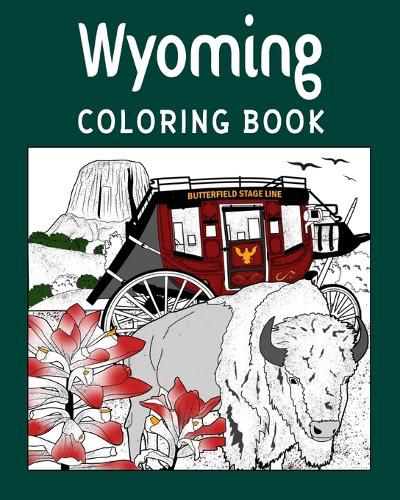 Cover image for Wyoming Coloring Book