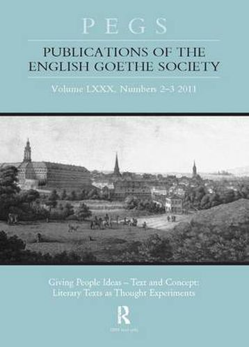 Cover image for Giving People Ideas - Text and Concept: Literary Texts as Thought Experiments