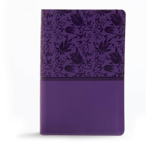 Cover image for KJV Large Print Personal Size Reference Bible, Purple Leathertouch