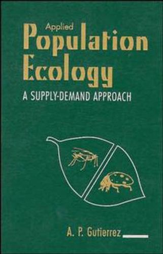 Cover image for Applied Population Ecology: A Supply-Demand Approach