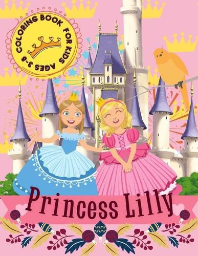 Cover image for Princess Coloring Book: Princess Coloring Book for Girls, Kids, Ages 4-8