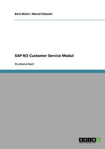 Cover image for SAP R/3 Customer Service Modul