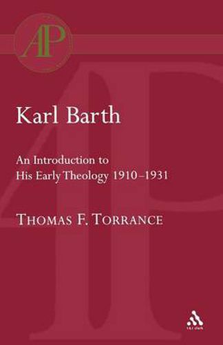 Cover image for Karl Barth: Introduction to Early Theology