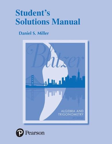 Cover image for Student's Solutions Manual for Algebra and Trigonometry