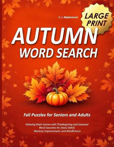 Cover image for Autumn Word Search Large Print