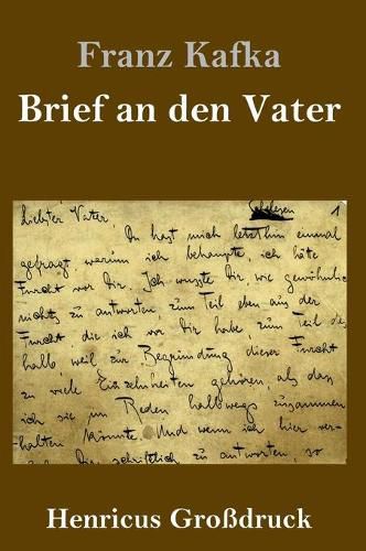 Cover image for Brief an den Vater (Grossdruck)