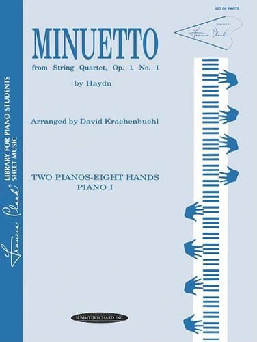 Cover image for Minuetto from String Quartet, Op. 1, No. 1: Sheet