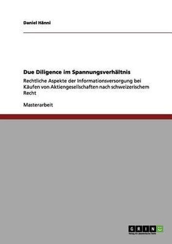 Cover image for Due Diligence Im Spannungsverhaltnis