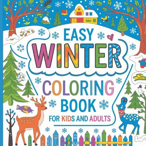 Cover image for Bold & Easy Winter Coloring Book for Adults