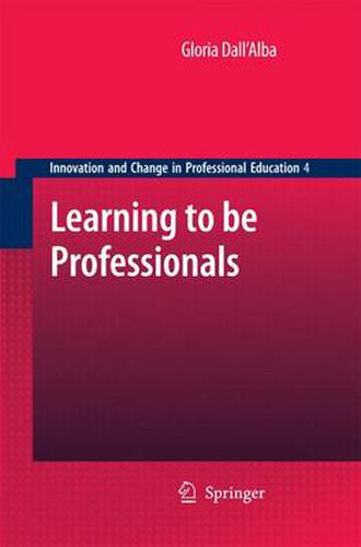 Cover image for Learning to be Professionals