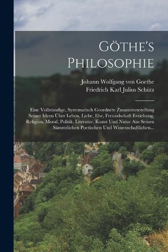 Cover image for Goethe's Philosophie