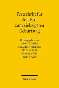 Cover image for Festschrift fur Rolf Birk zum siebzigsten Geburtstag