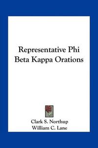 Cover image for Representative Phi Beta Kappa Orations