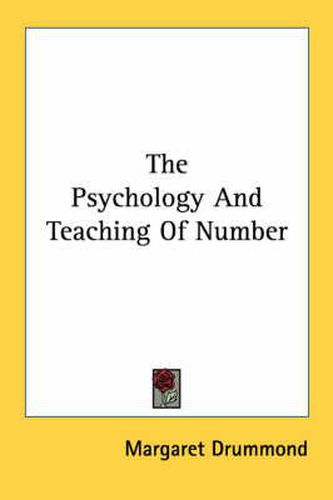 Cover image for The Psychology and Teaching of Number